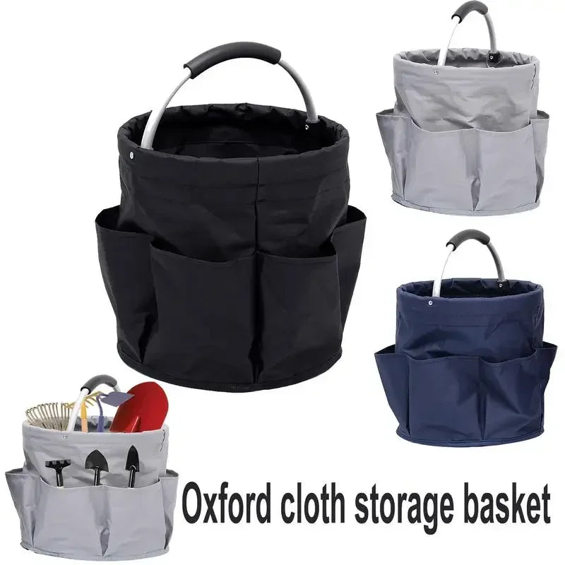 Outdoor Collapsible Large Capacity Picnic Basket Fabric Oxford Travel