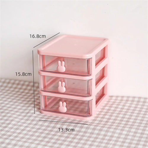 Transparent Desk Organizer Drawer Cute Plastic Clear Organizing Boxes