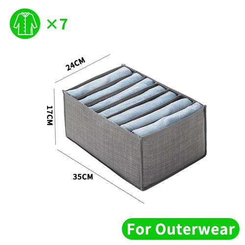 Closets Clothes Organizer Pants Jeans Storage Box Cabinet Organizer