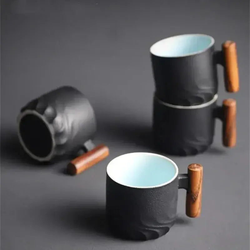 Creative Handmade Exquisite Coffee Cup Vintage Coffee Cup With Wooden AliExpress