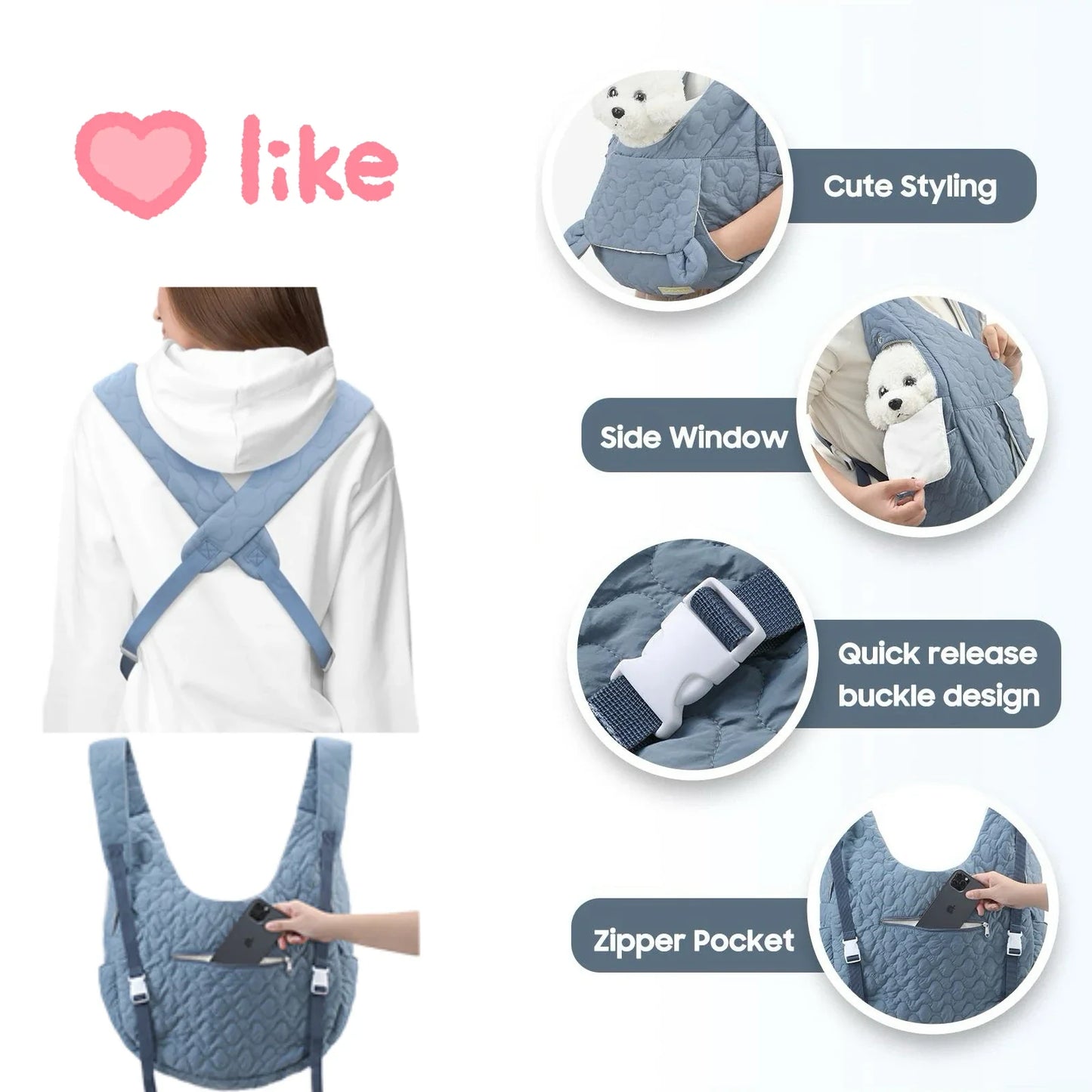 Chest Backpack Pet Outdoor Bag