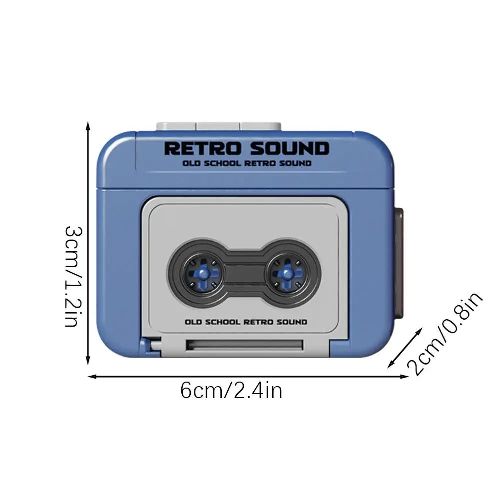 Mini Retro Cassette Recorder Cassette Tape Keychain Couple Gift