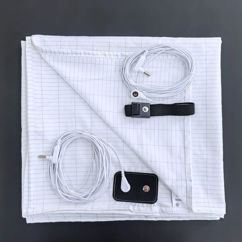 Earthing Bed Sheet with Conductive Silver Fiber Grounded Antistatic