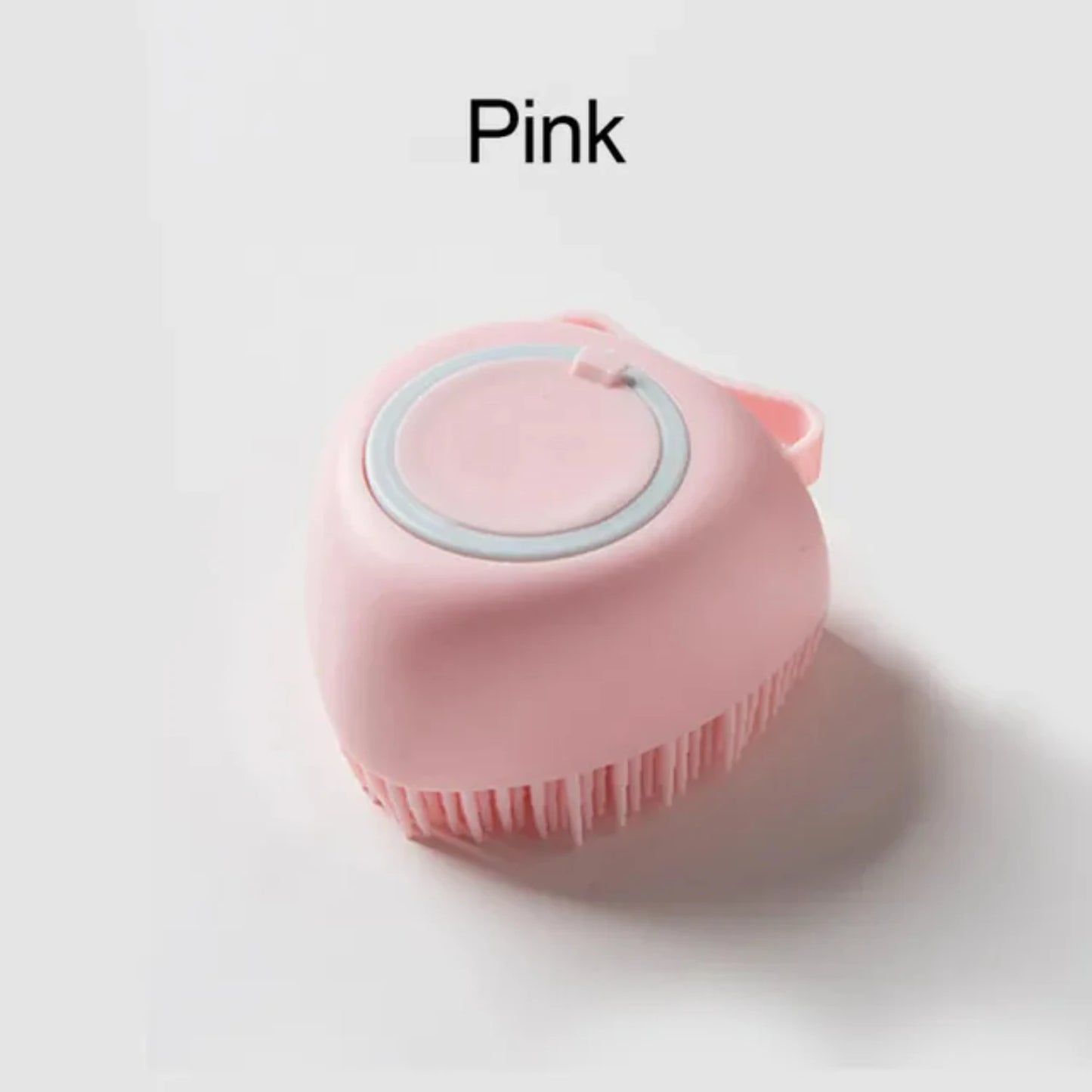 Silicone Pet Grooming Brush with Shower Gel Dispenser for Dogs and Cats