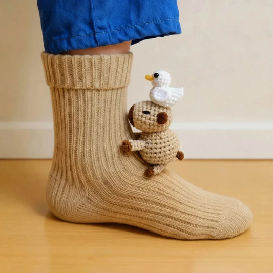 CozyCritter™ 3D Knit Animal Socks 🧦🐾