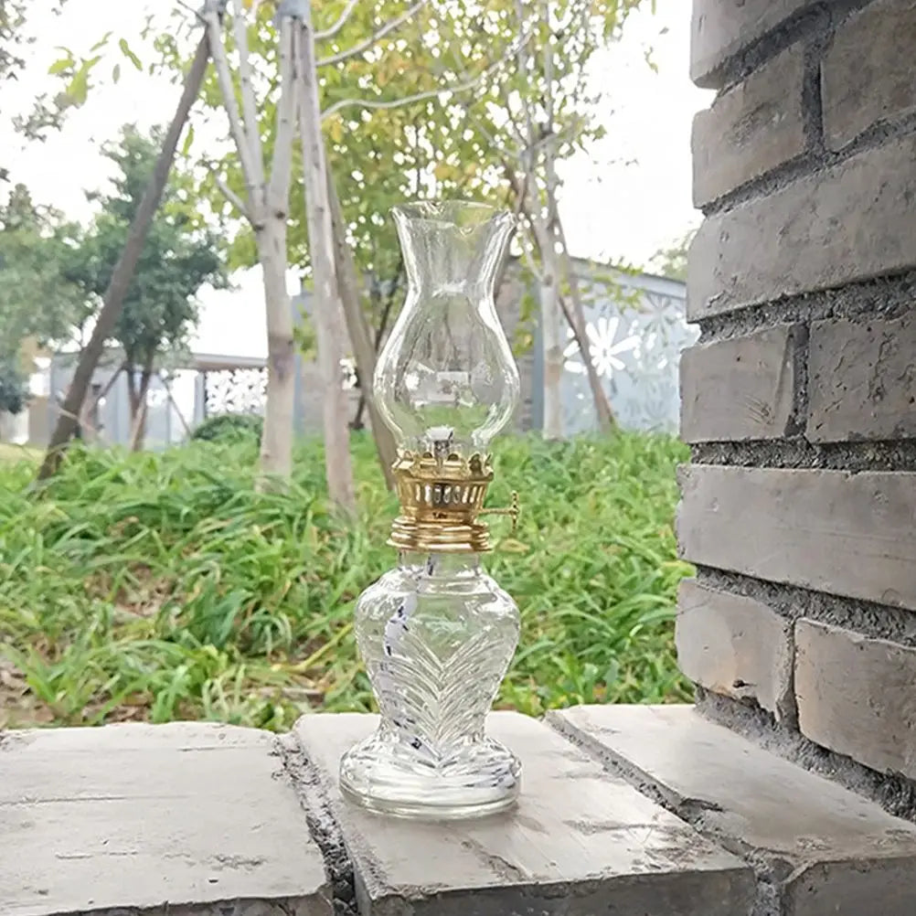 Outdoor Kerosene Lamp Light Covers Oil Lanterns Glass Transparent Lampshade Worship for Indoor Use