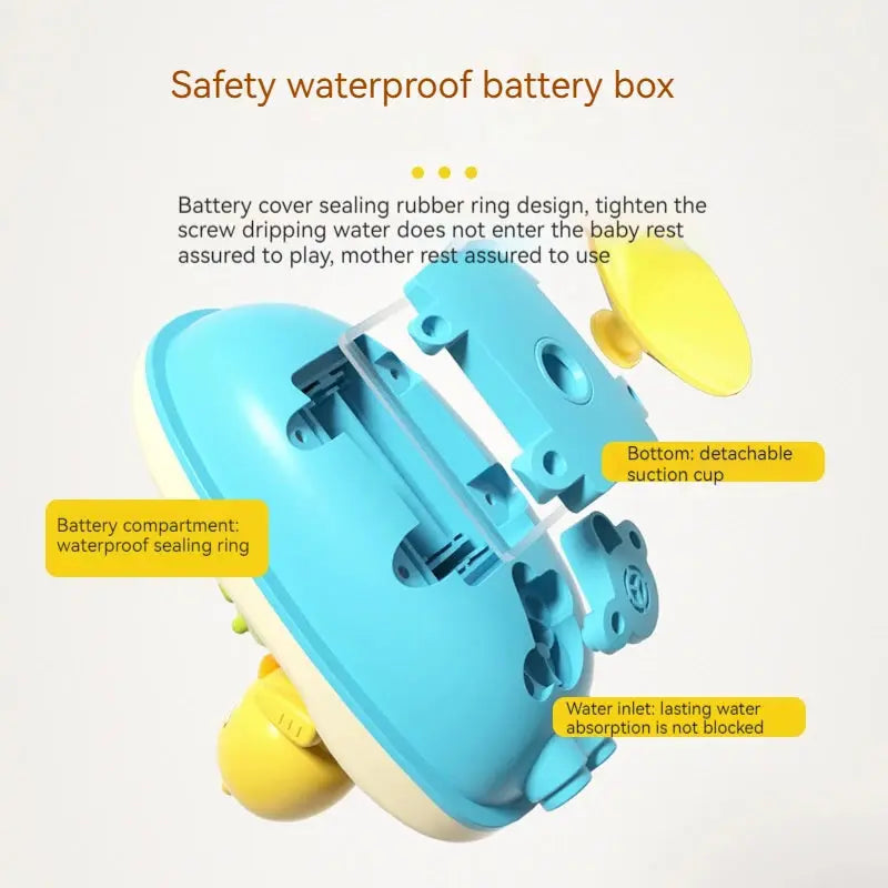 Cute Duck Electric Water Spray Bathroom Bathing Toys Baby Bath Toys