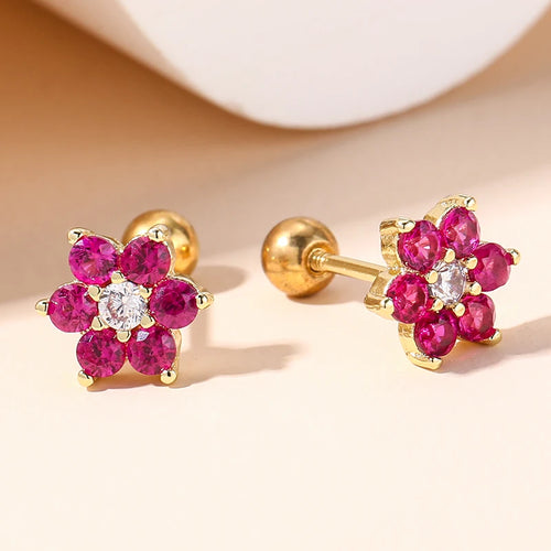Women's Delicate Acupuncture Points Weight Loss Earrings Cubic