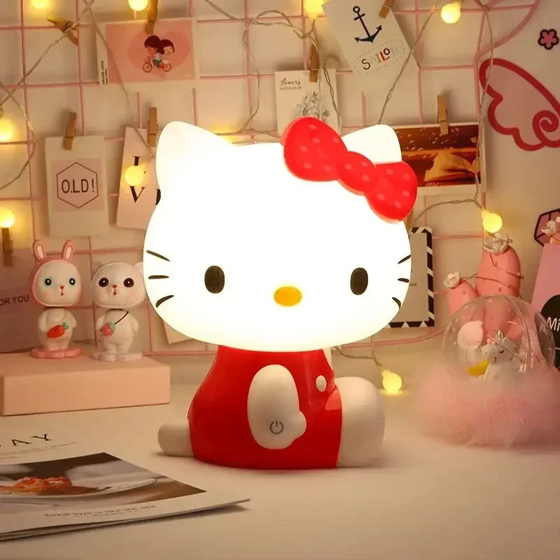 Kitty Kawaii Bow Bow LED Night Lamp Bevi - Fun Store