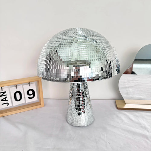 Retro Reflective Mushroom Shape Disco Mirror Ball DJ Light Modern Home