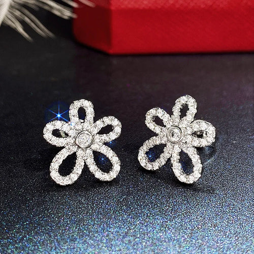 Women's Delicate Acupuncture Points Weight Loss Earrings Cubic