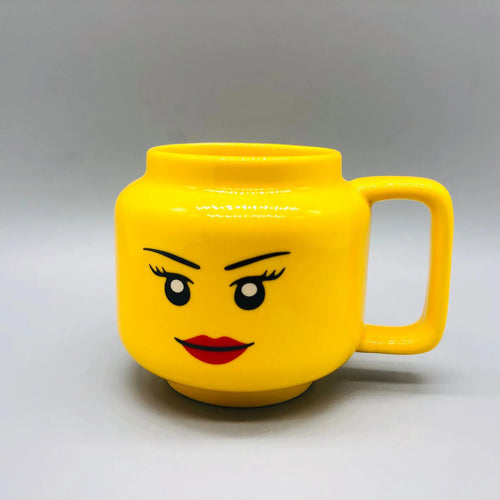Cartoon Ceramic Mug Cup 250ML with Cute Impish Expression Figure Head