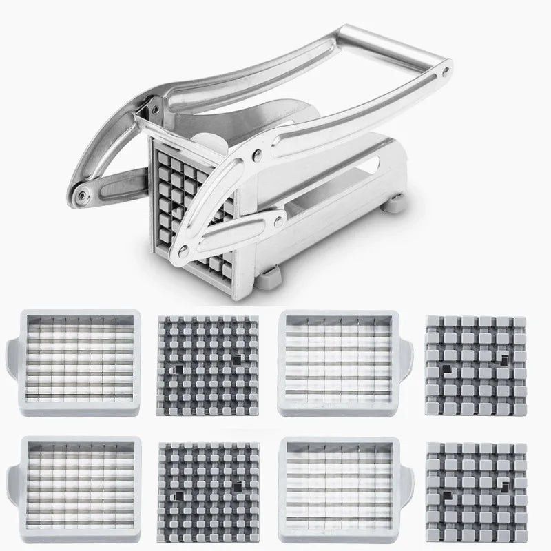 Stainless Steel Manual Potato Cutter Shredder French Fries Slicer