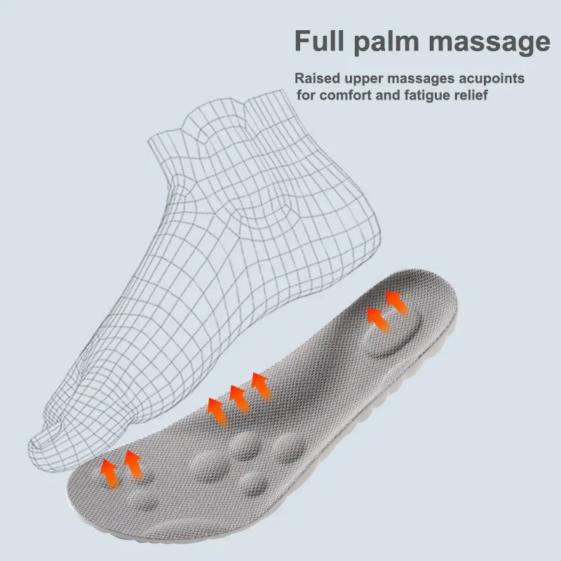 CloudWalk 4D – Massage Insoles for All-Day Comfort!
