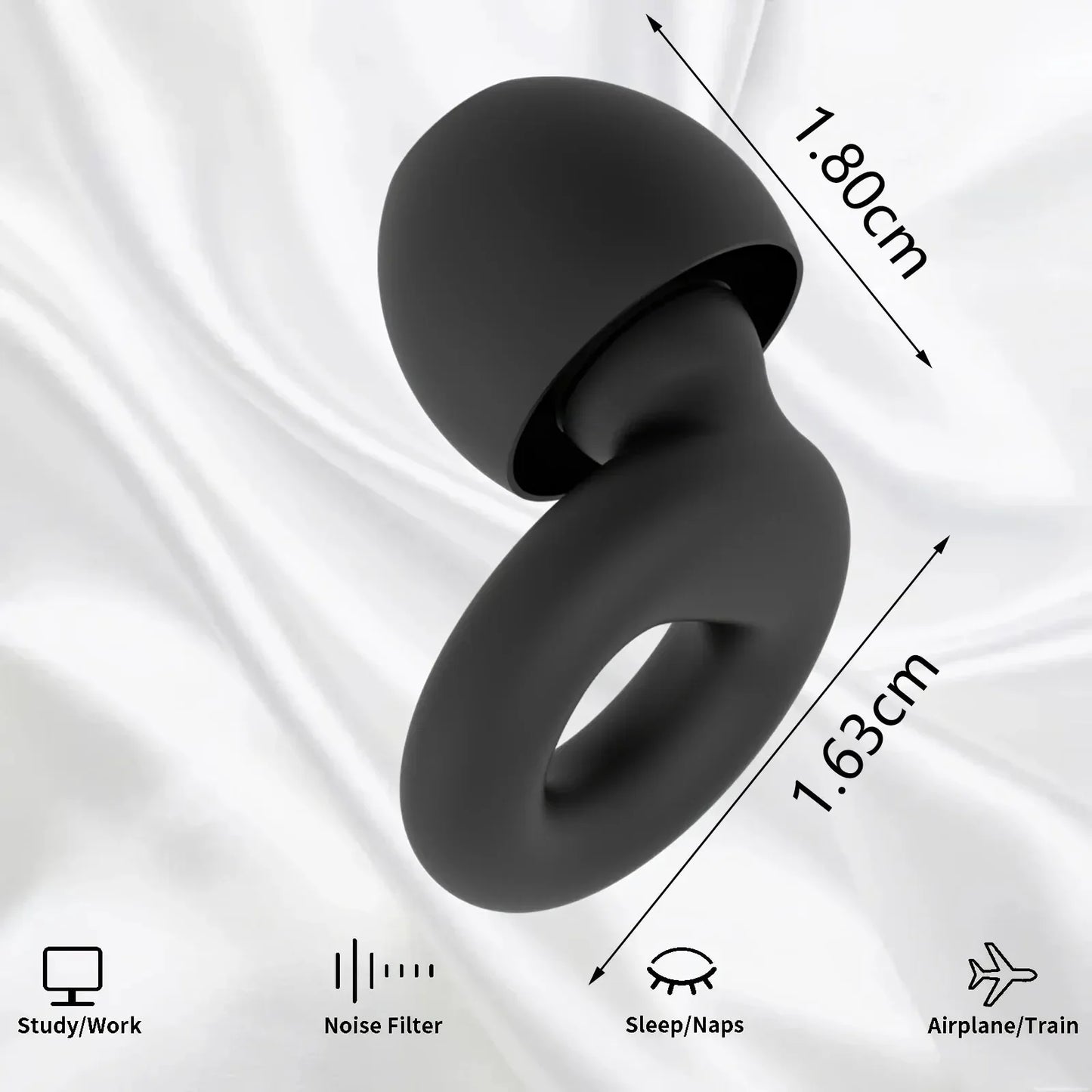 HUAK Quiet Ear Plugs for Noise Reduction – Super Soft, Reusable