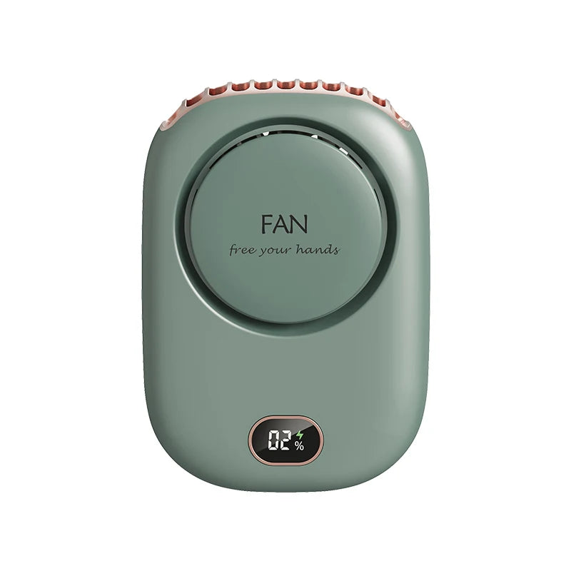 Portable Hanging Neck Fan Mini Cooling Waist Fans Bladeless USB Rechargeable Sports Cooler Fan For Outdoor Sports Travel