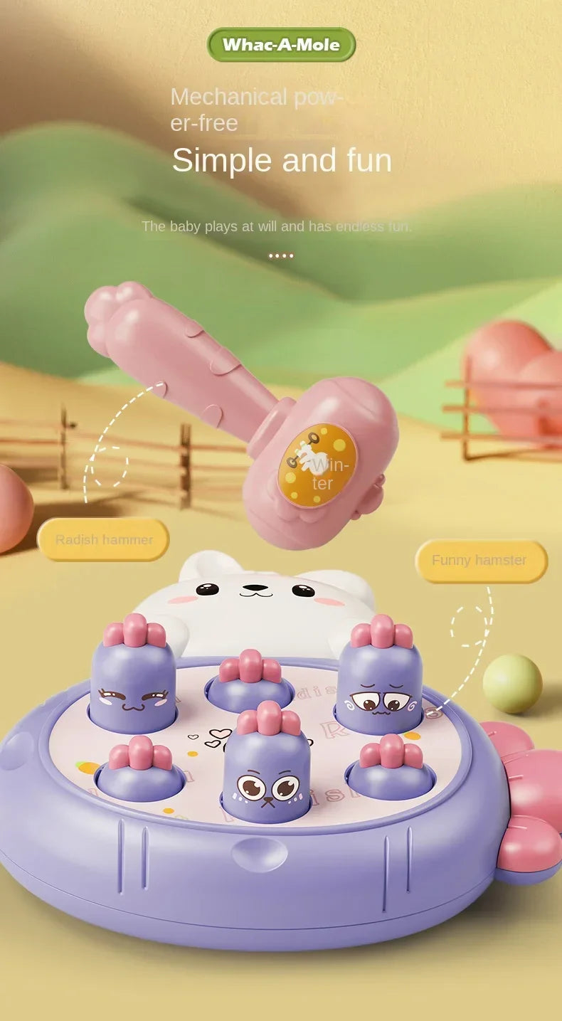 ELMAS Animal Theme Montessori Toddler Hammering Game