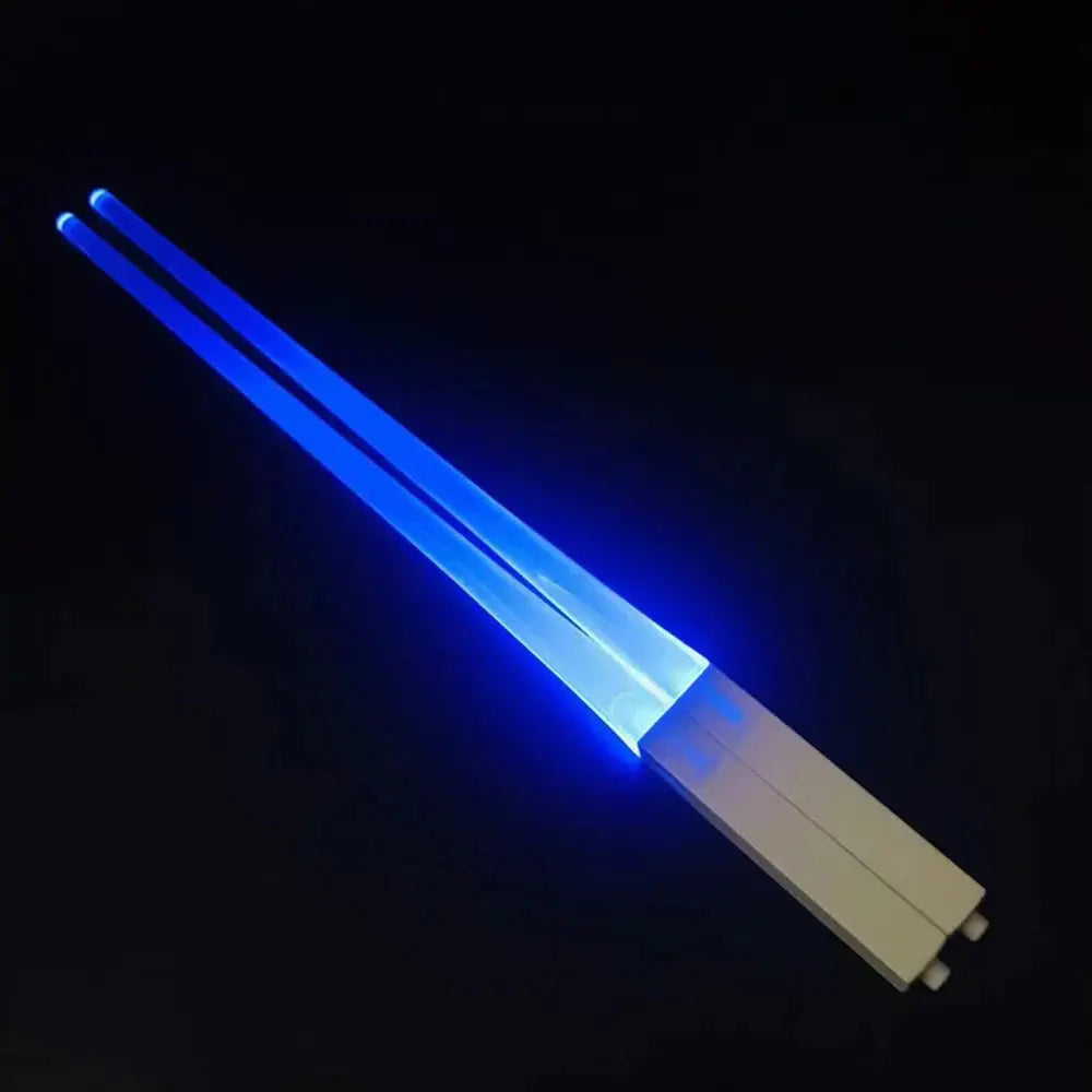 1 Pair LED Lightsaber Chopsticks Luminous Reusable Kitchen Light Up