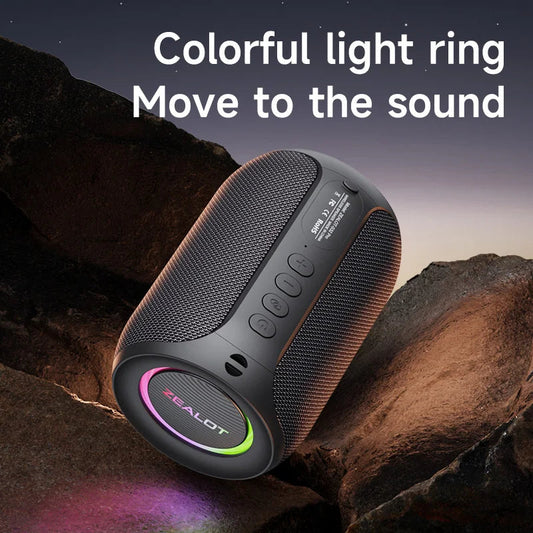 ZEALOT S32 Pro Bluetooth Speaker Wireless Subwoofer Mini Hifi Bass Stereo RGB Lights Support Micro SD Card AUX Play Microphone ZEALOT SY Speaker Store