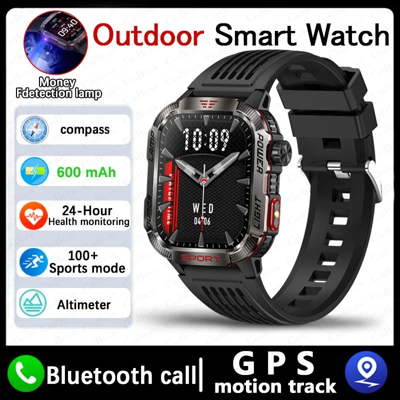 Military GPS Smartwatch – Rugged & Adventure-Ready
