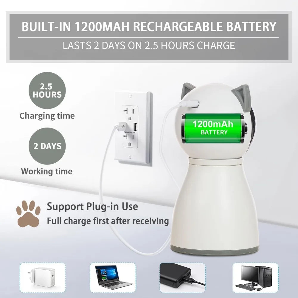 Laser Cat Toys for Indoor Cats, Trajectory Motion Activated Rechargeable Automatic Cat Laser Toy