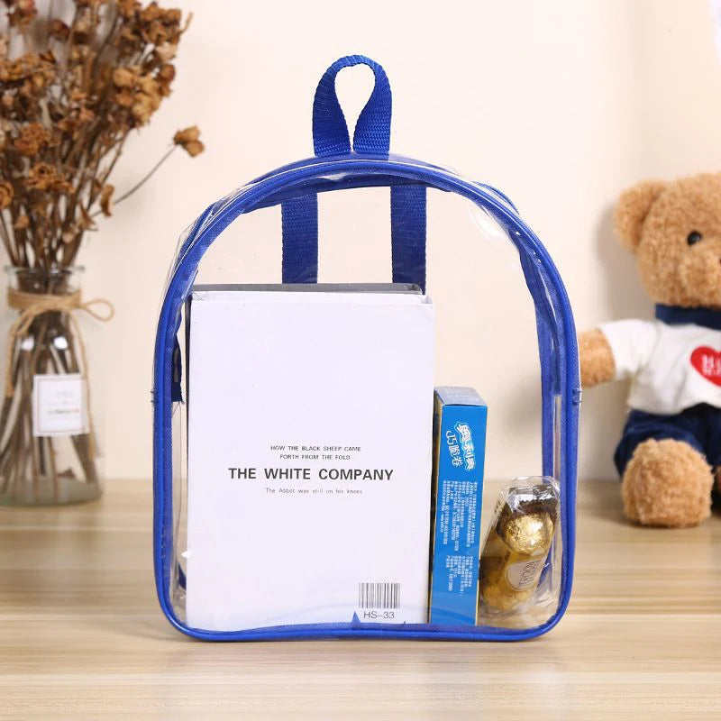 Student Universal Waterproof Schoolbag Backpack Transparent Large Capacity