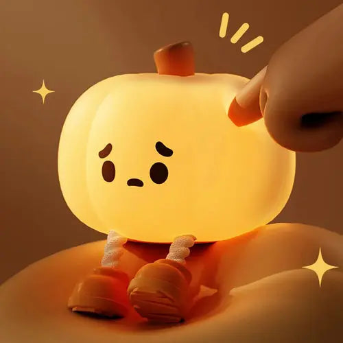 Halloween Pumpkin Night Lights Cute Soft Silicone Safe Lamp AliExpress
