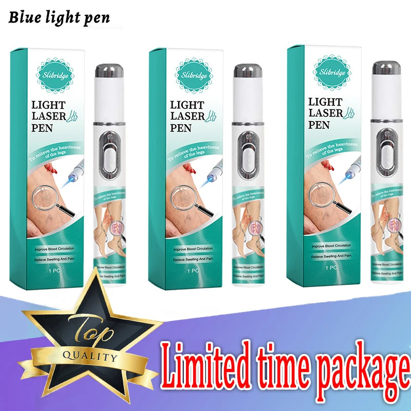 Blue Light Pen Solve Varicose Veins, Hot Sale Leg Care Tools Remove Spider Legs In 7 Days