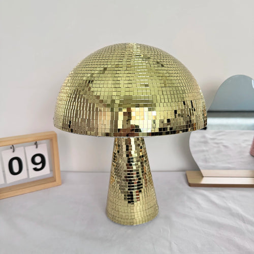 Retro Reflective Mushroom Shape Disco Mirror Ball DJ Light Modern Home