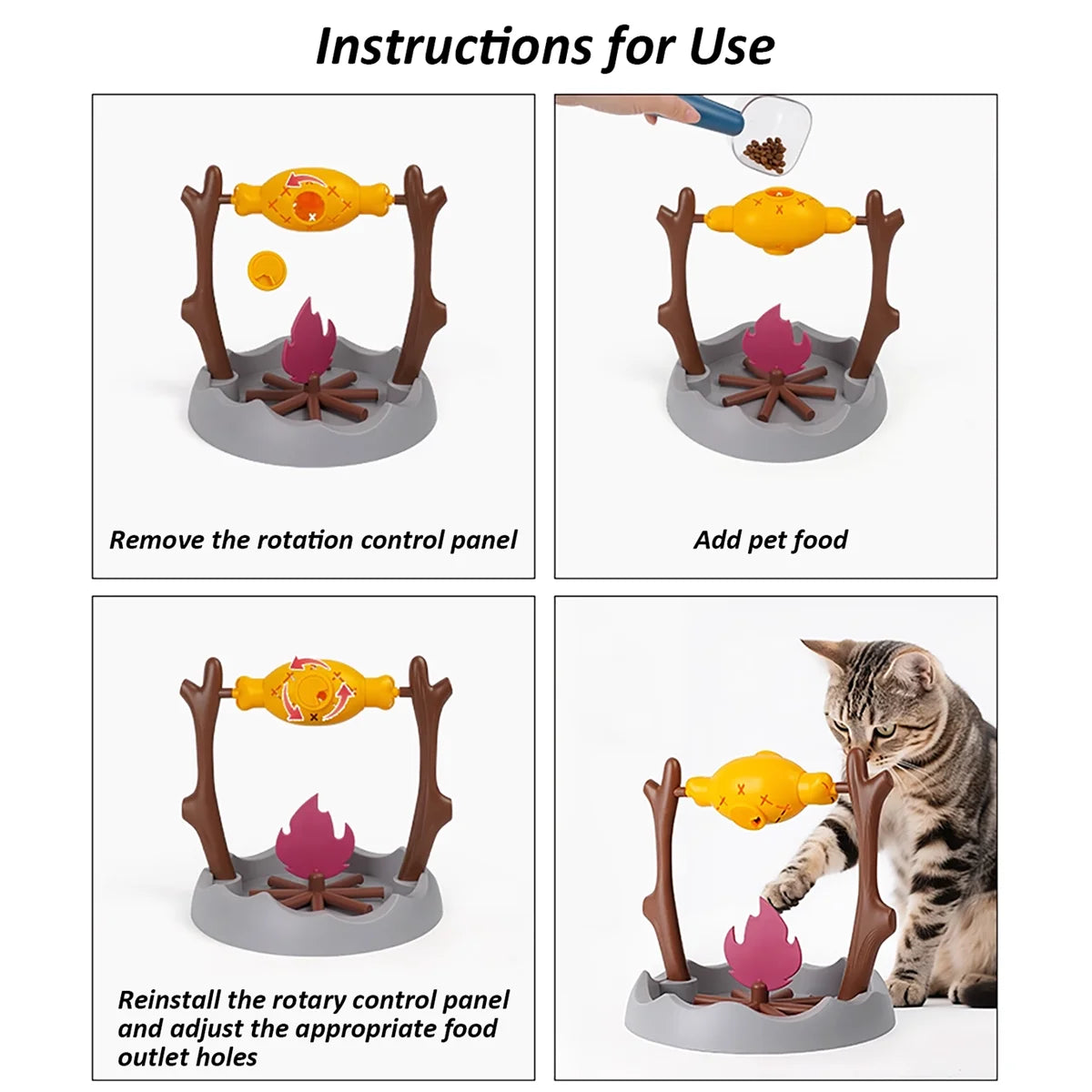 PurrFire™ Treat Toy 🔥🐾 Play, Snack, Repeat