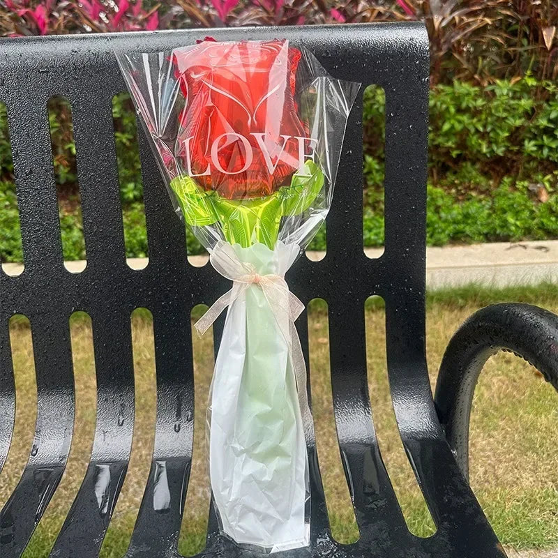 Large Wide Neck Transparent Bobo Balloon Flower Bouquet Doll Snack