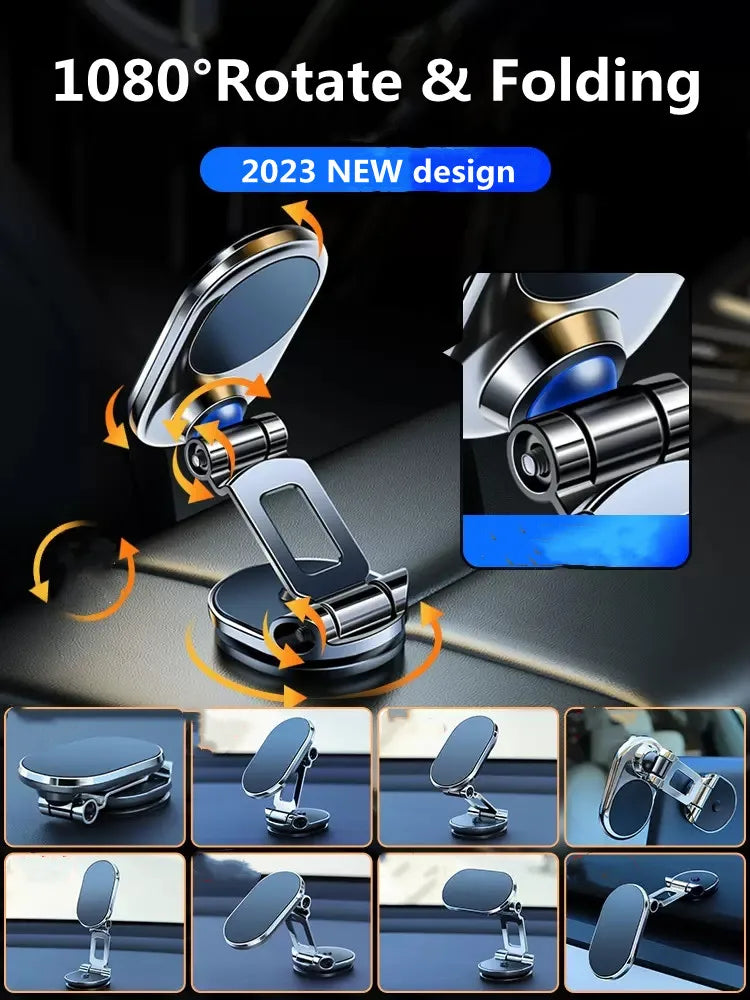 1080 Rotatable Magnetic Car Phone Holder Magnet Smartphone Support GPS