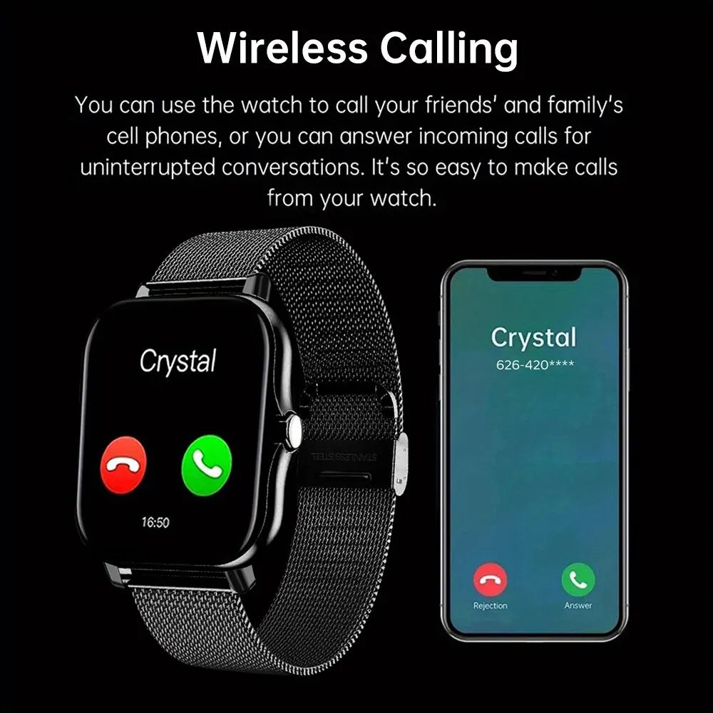 New SmartWatch 1.83" Big Color Screen Full Touch Custom Dial Smart