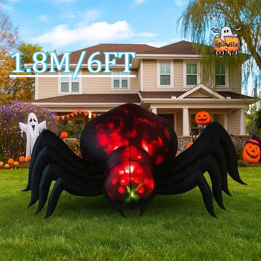 6FT Outdoor Holiday Decorations Halloween Inflatable Toys Shadowstalker Garden Party Built-in LED Lights Up Ghost for Yard Lawn