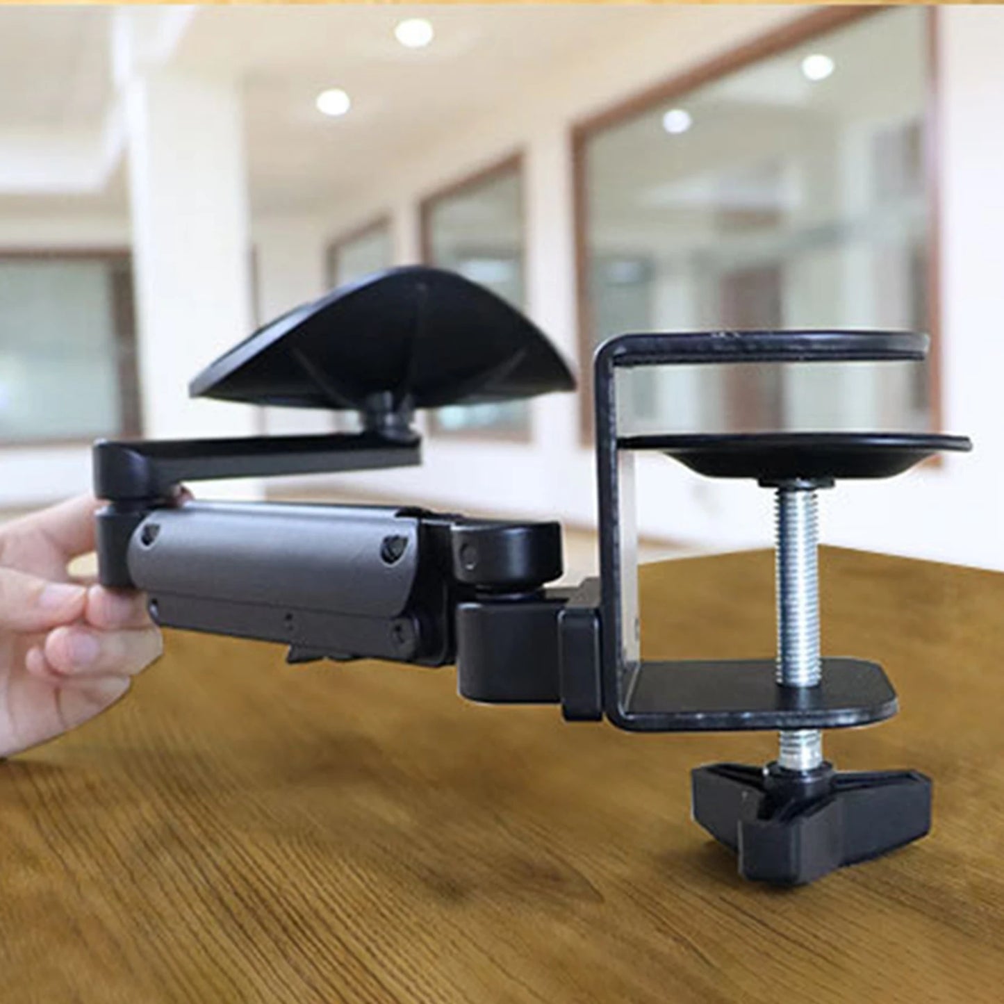 Multifunction Arm Rest Support for Desk Durable Adjustable Wrist Support for Computer Chair Mount Keyboard Armrest Mouse Tray