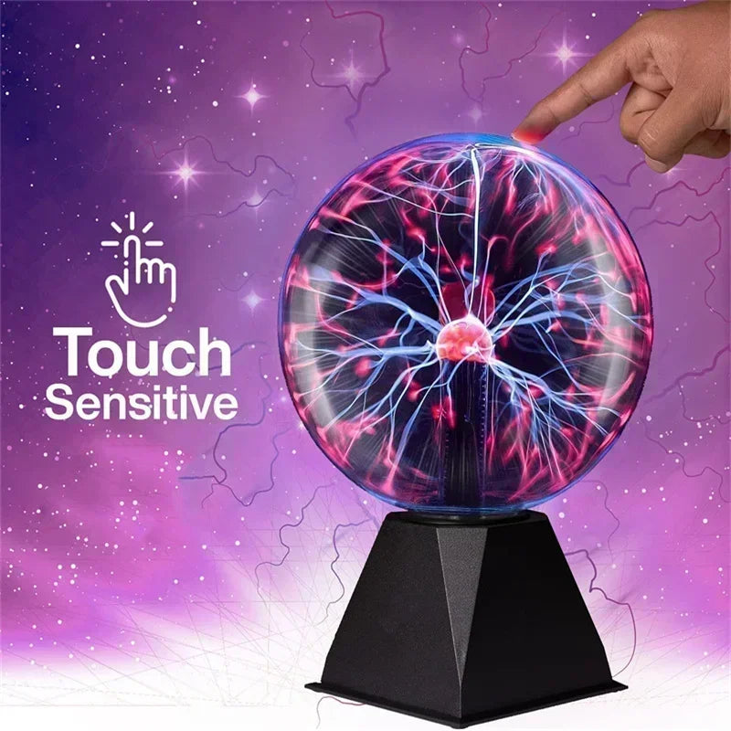 8 Inch Sound Control Magic Plasma Ball Lamp LED Night Light Atmosphere