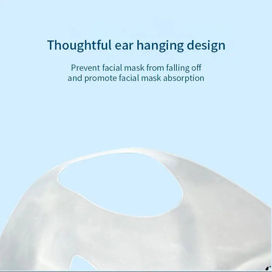 3D Silicone Mask Face Women Skin Care Tool Hanging Ear Face Mask Gel