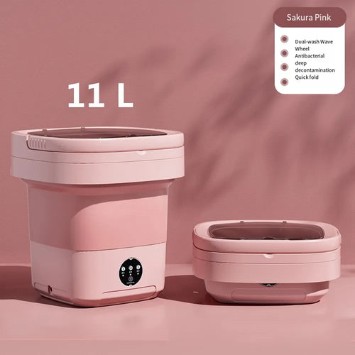 6L 11L Folding Portable Washing Machine Big Capacity with Spin Dryer AliExpress