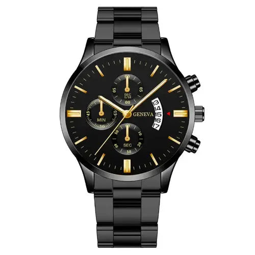 2023 Luxury Fashion Mens Watches Silver Stainless Steel Quartz Wrist