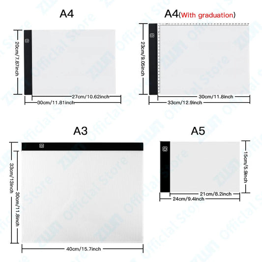 A3/A4/A5 3-Level Dimming Led Drawing Copy Pad Board Children's Toy AliExpress