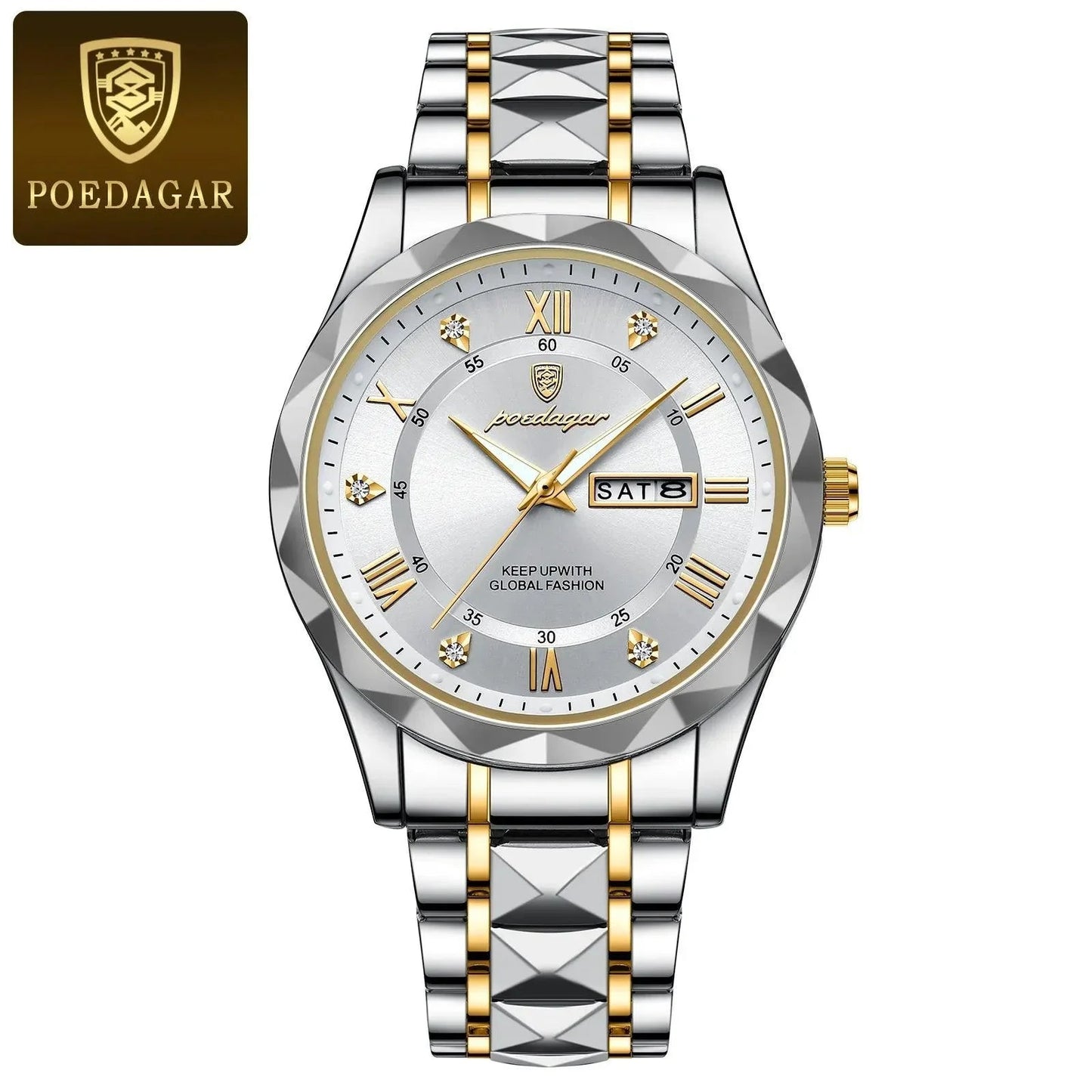 Luxury Business Watch Stylish Waterproof Luminous Timepiece POEDAGAR Official Store