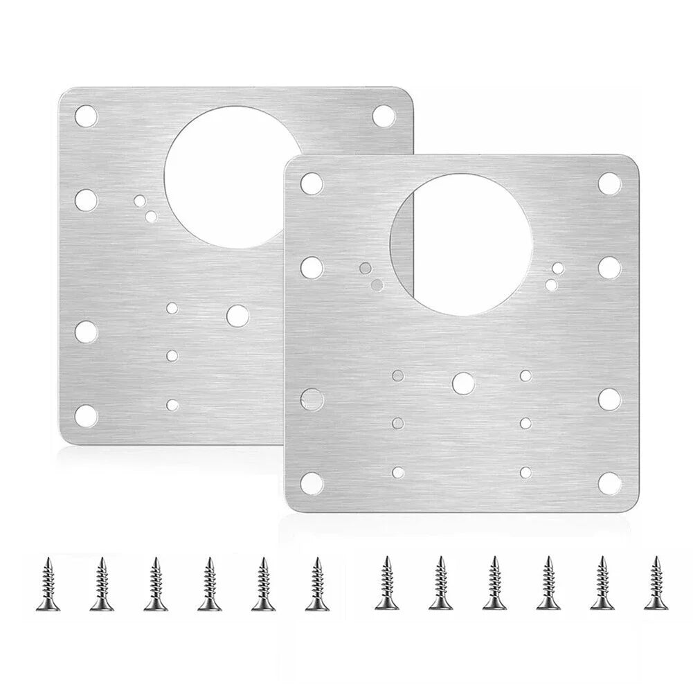 2/4/10pcs Hinge Plate Kitchen Cupboard Door Hinge Repair Kit Plates