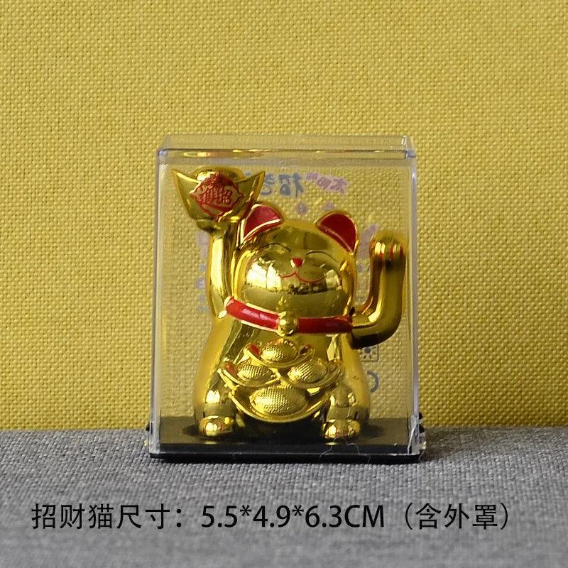 Solar Waving Lucky Cat: Eco-Friendly Maneki Neko for Home and Office Good Fortune