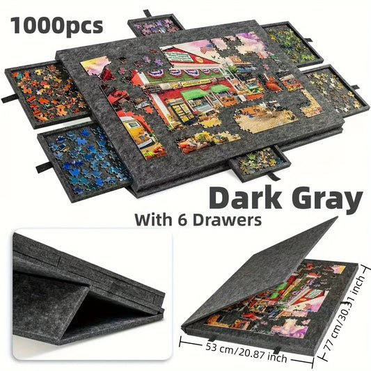 PuzzleNest™ Tilting Board 🧩 — Portable Play with Smart Storage