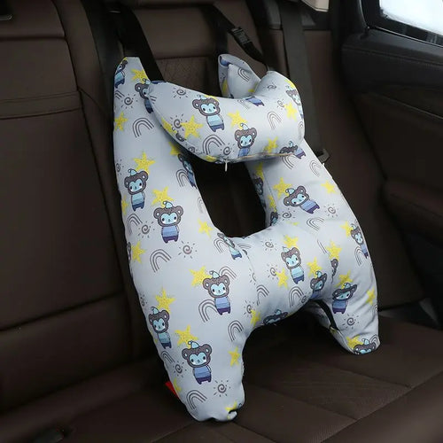 Cute Animal Pattern Kid Neck Head Support U-Shape Children Travel
