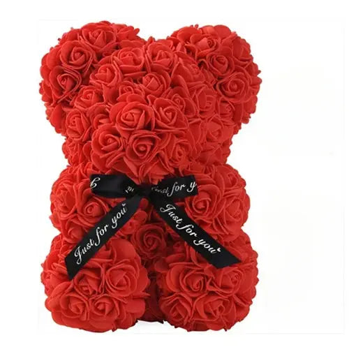 Artificial Flower Eternal Rose Teddy Bear for Mom Mother's Day