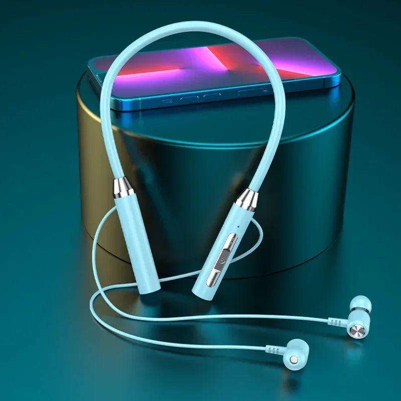 Bluetooth Wireless Magnetic Neckband Earphones – HiFi Sport TWS Headset with Mic