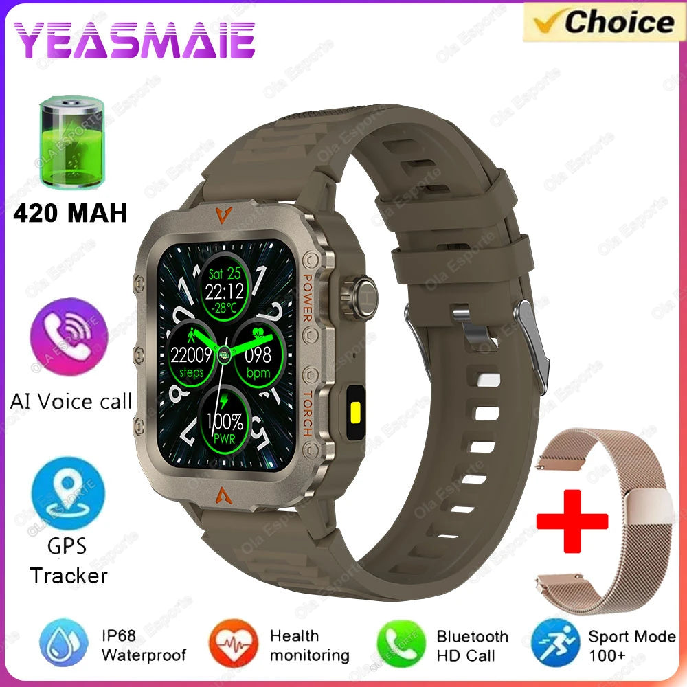 Military GPS Smartwatch – Rugged & Adventure-Ready