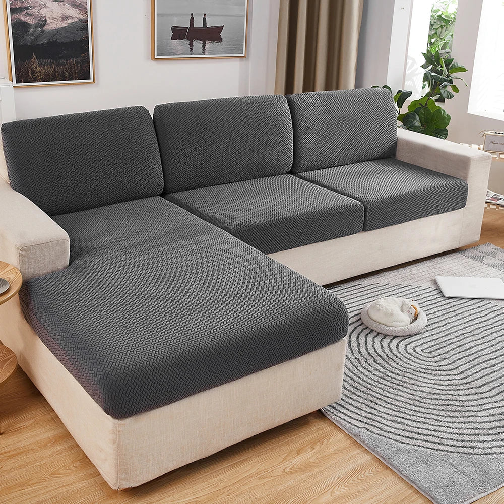 Premium Stretch Velvet Sofa Cover – Washable, Non-Slip, Pet & Kid Friendly