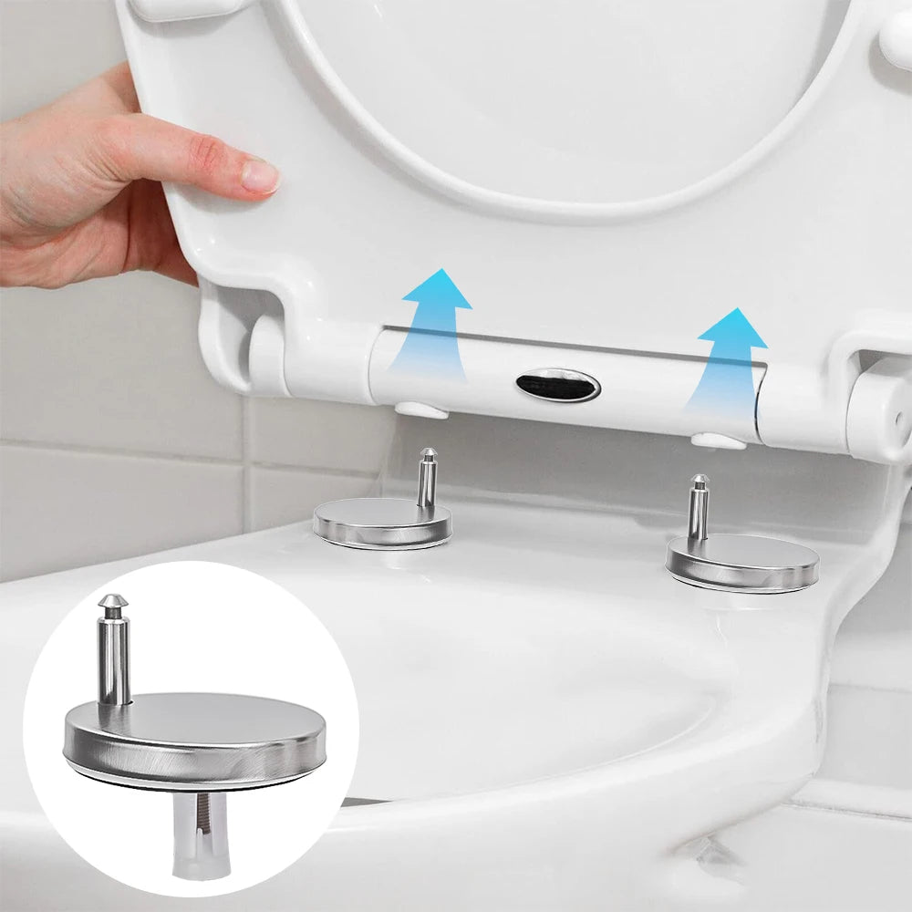 Rust-Resistant Stainless Steel Toilet Seat Fixing Kit – Easy Installation (2 Pack)